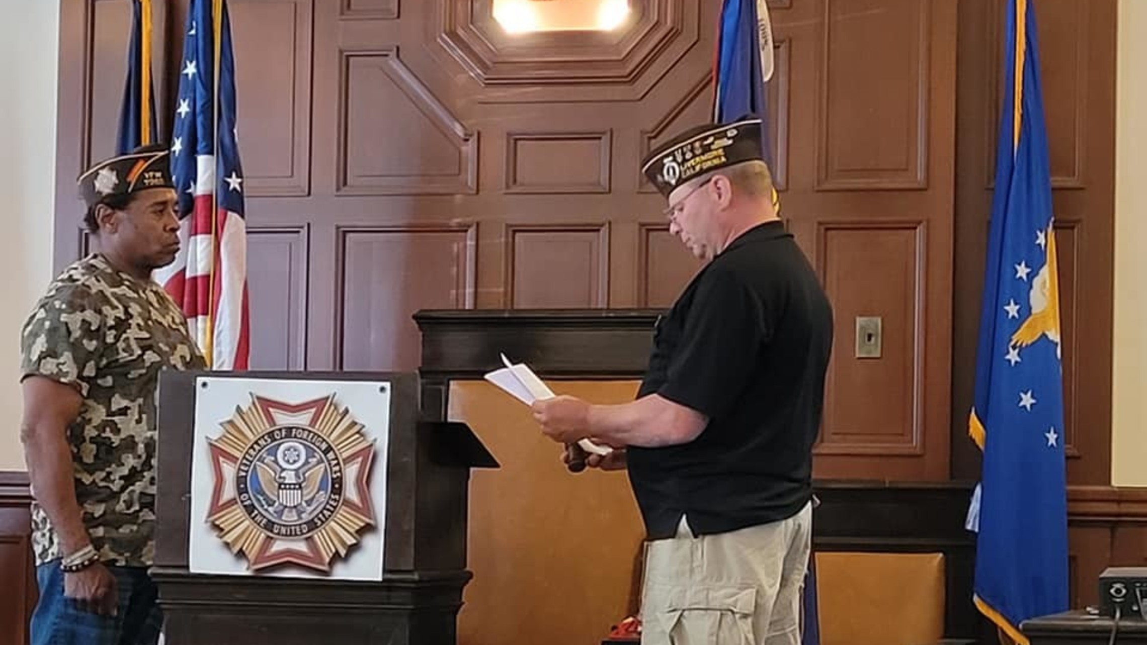 Swearing in Ronnie Forbes